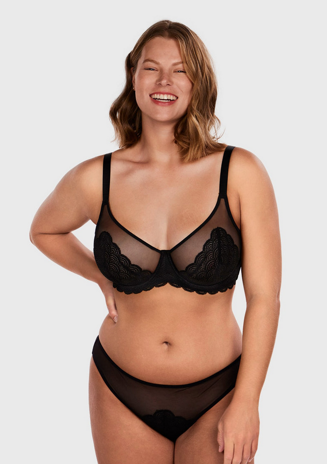 Mermaid Lace Minimizer Bra - Hillaine