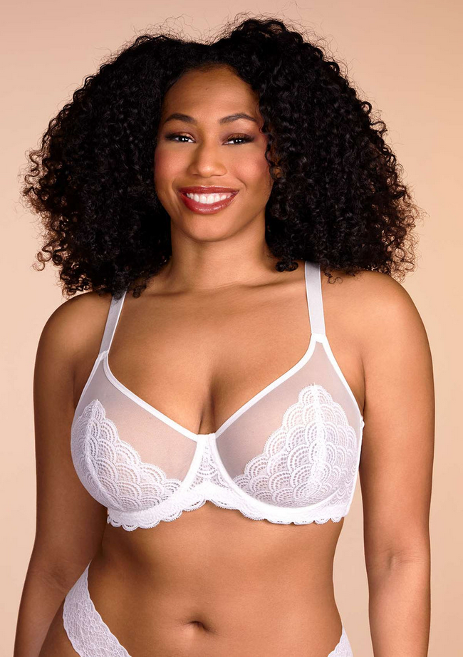 Mermaid Lace Minimizer Bra - Hillaine